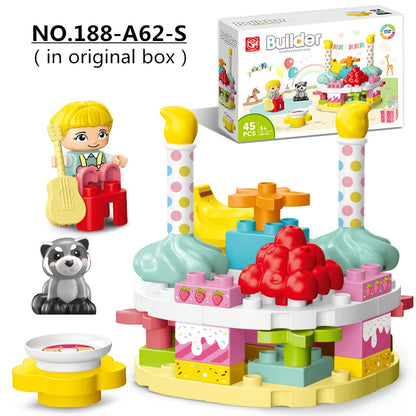 Creative Building Blocks - Happy Cake Animals Xmas Gift