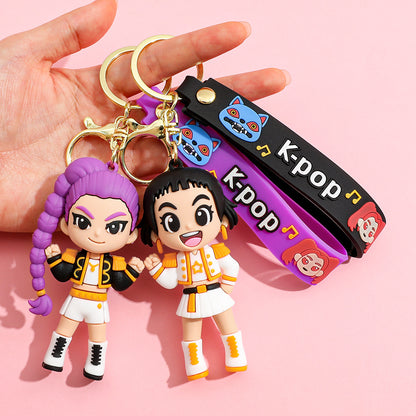 Anime Keychain Kpop Demon Hunter PVC Figure Gift