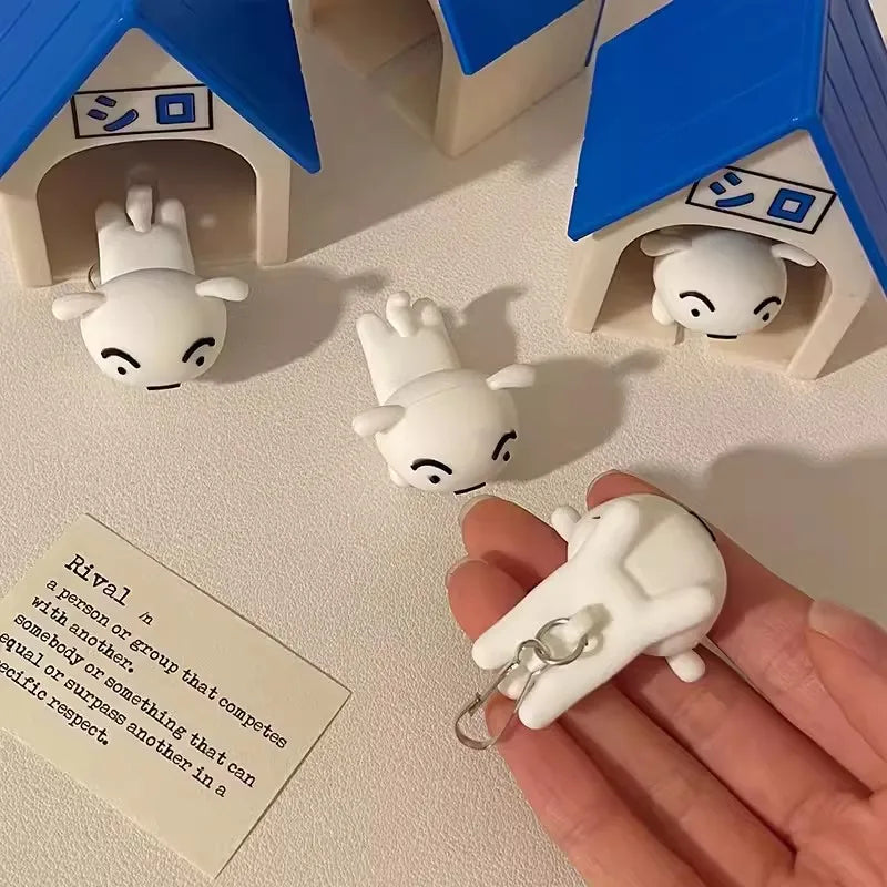 Crayon Shin-Chan Key Rack - Nohara Shiro Anti-Loss Keychain