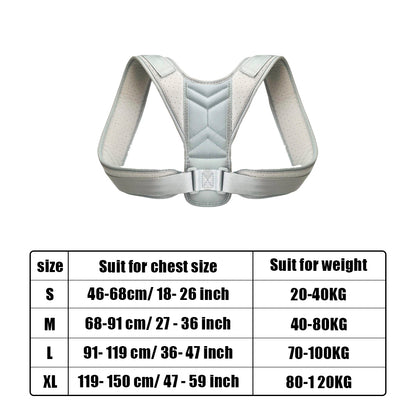 Back Posture Corrector - Adjustable Neck & Shoulder Brace