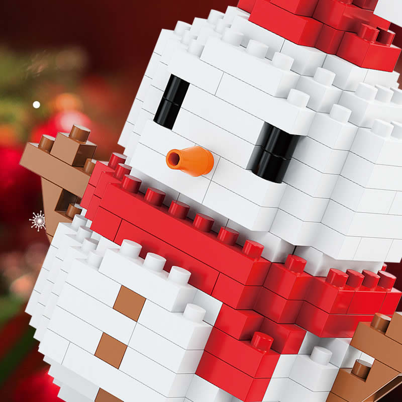 Christmas Micro Blocks: Santa & Reindeer Puzzle Game