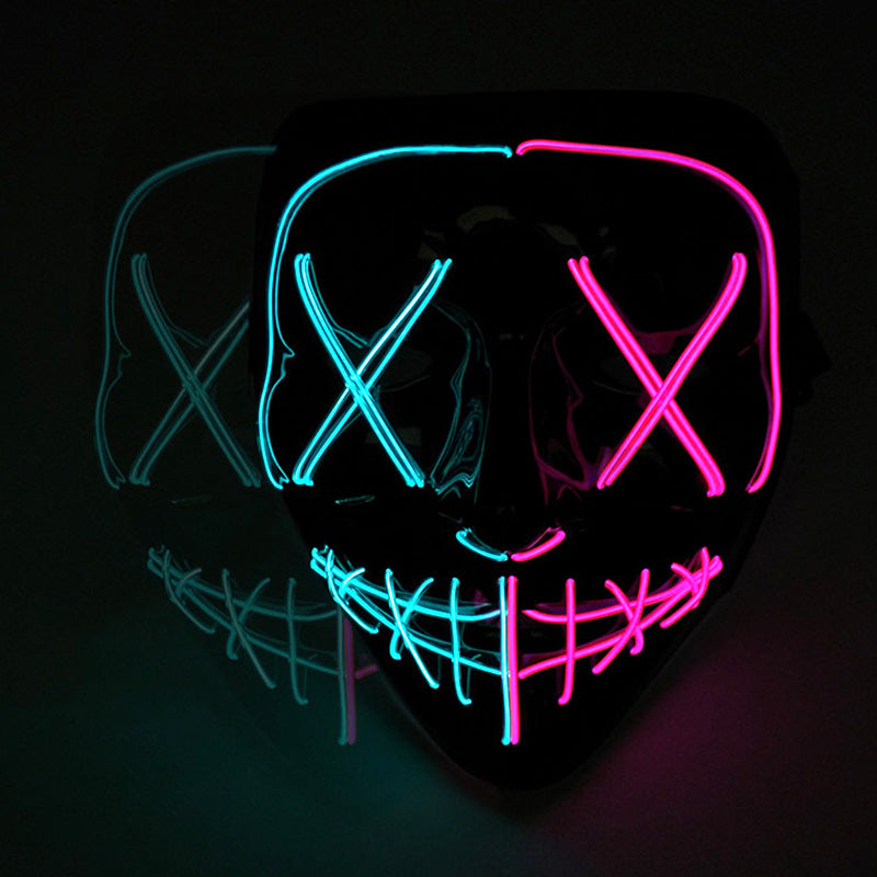 LED Purge Mask - Luminous Halloween Horror Cosplay Prop