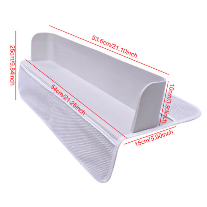 Kids Bathtub Organizer: Splash Guard, Suction Cups & Pockets
