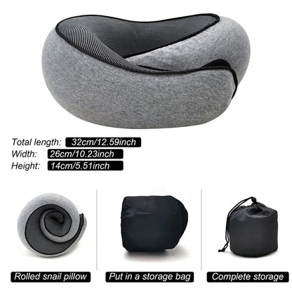 U-Shape Memory Foam Travel Pillow for Airplanes & Naps
