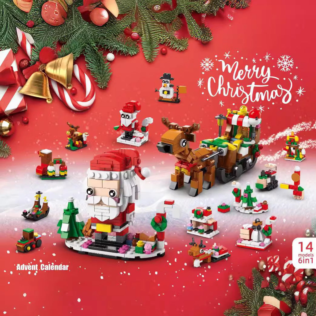 Christmas Advent Calendar Building Blocks for Kids
