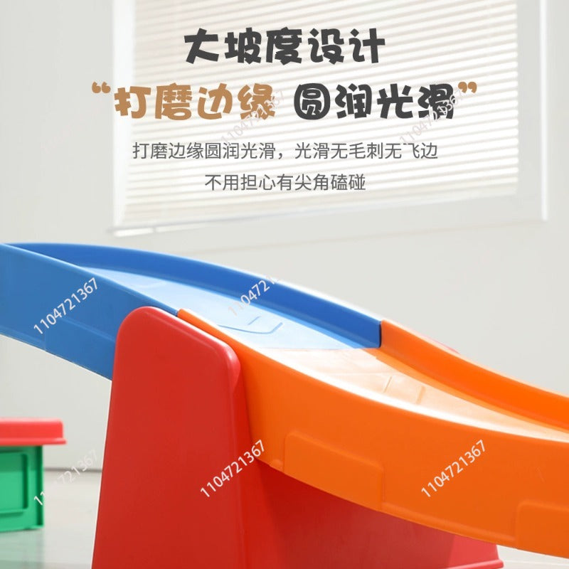 Plastic Toy Roller Coaster: 3-Stage Sliding Car for Kids
