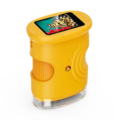 1000X Kids Handheld Microscope - 2.0" Screen, Rechargeable Fun