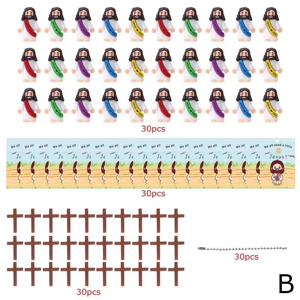 Easter Jesus Statue - Mini Christ Figure Religious Gift