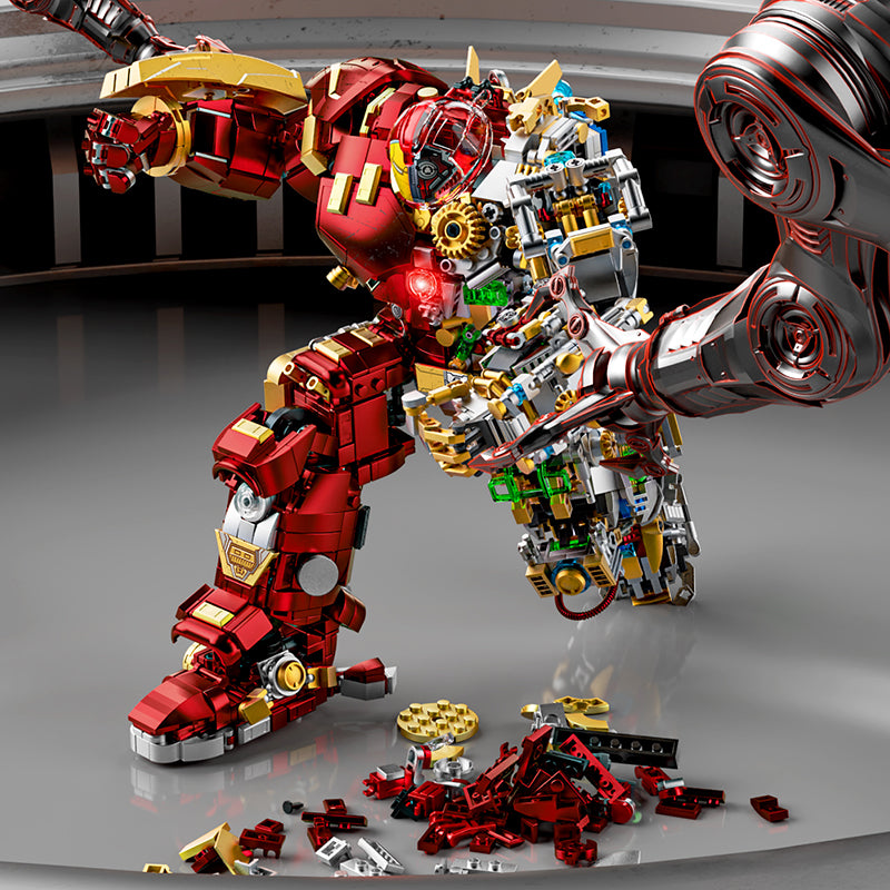 Ironman Heroes Hulk Buster Mech DIY Brick Set