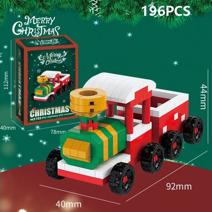 Christmas Micro Blocks: Santa & Reindeer Puzzle Game