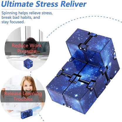 Infinity Cube Fidget Toy - Stress Relief for Kids & Adults