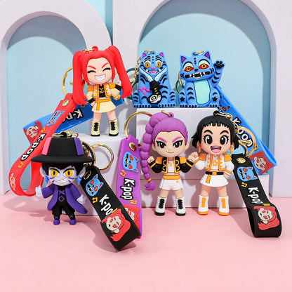 Anime Keychain Kpop Demon Hunter PVC Figure Gift