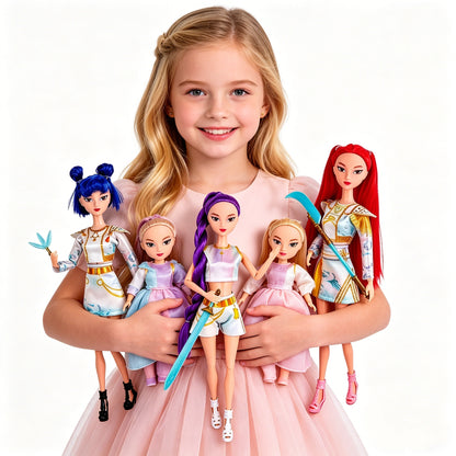 KPop Demon Hunters Anime Figure Set - Cute Cosplay Dolls