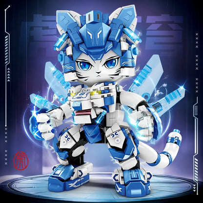 Mechanical Panda & Zodiac Building Blocks Christmas Gift Set