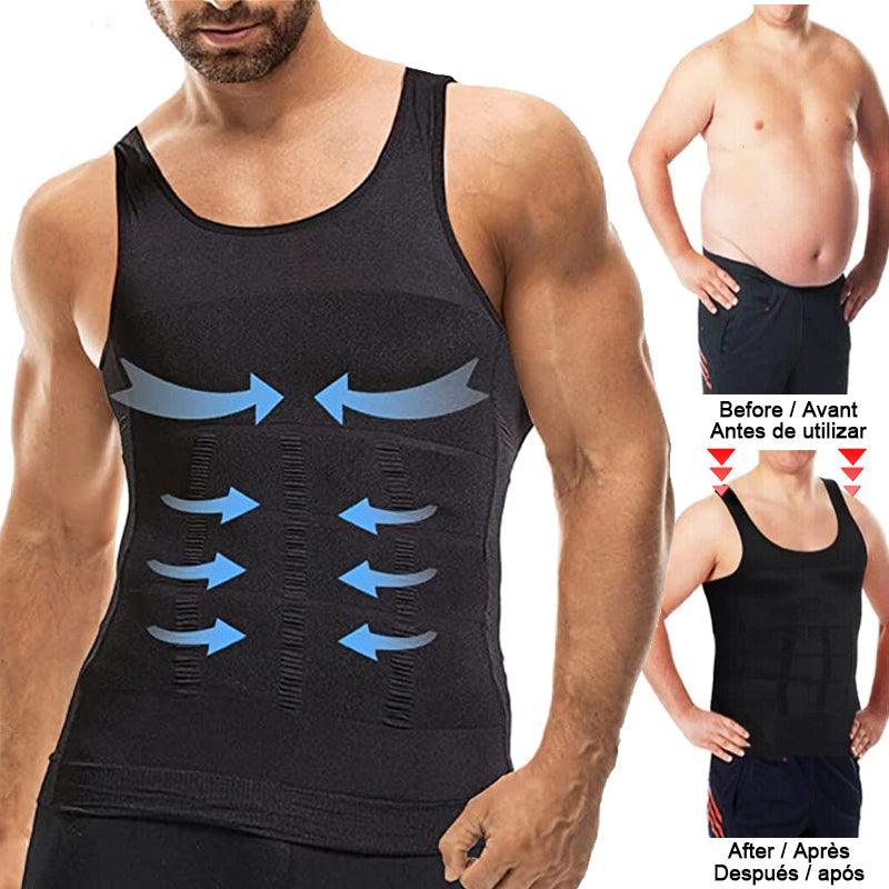 Men's Slimming Compression Vest - Tummy Control Shapewear