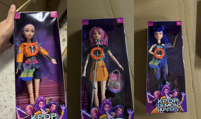 K-Pop Demon Hunter Dolls - Rumi, Mira, Zoey Collectible Set
