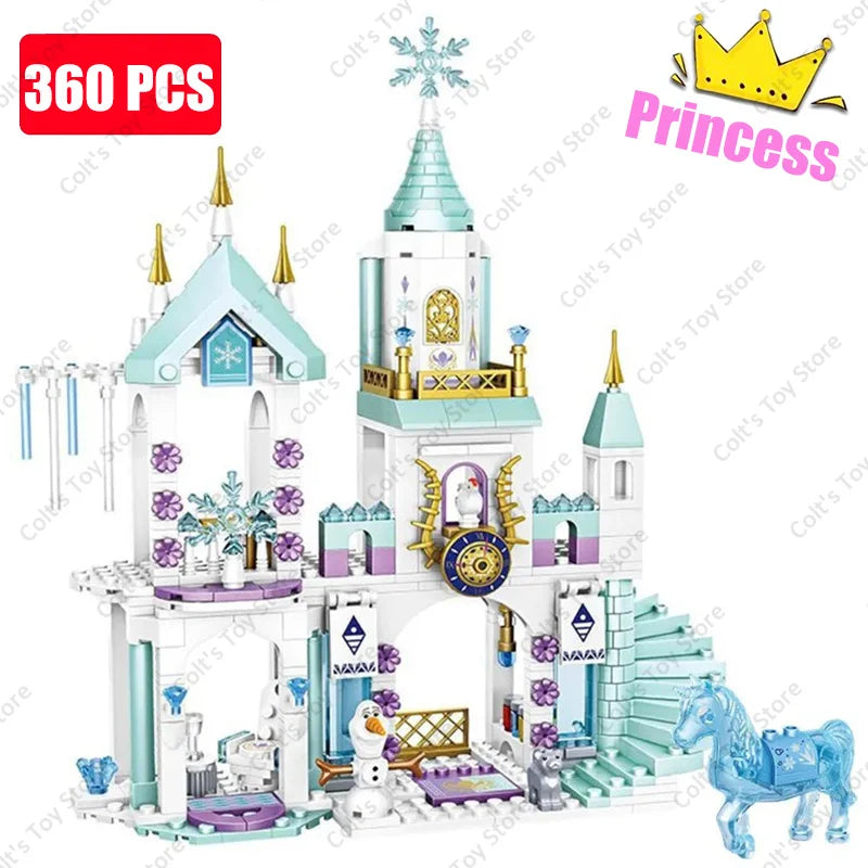 Girls Tree House and Castle Villa Building Blocks Set WithoutBox
