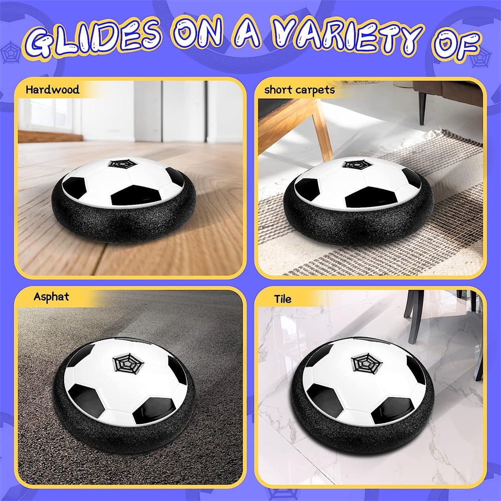 Hover Soccer Ball Toy with LED Light - Indoor Fun for Kids