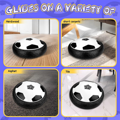 Hover Soccer Ball Toy with LED Light - Indoor Fun for Kids