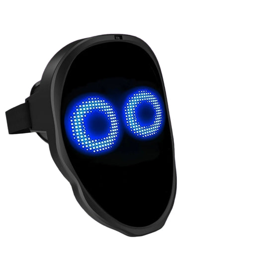 LED Light-Up Mask: Gesture Sensing & Bluetooth Control. Halloween programmable mask 