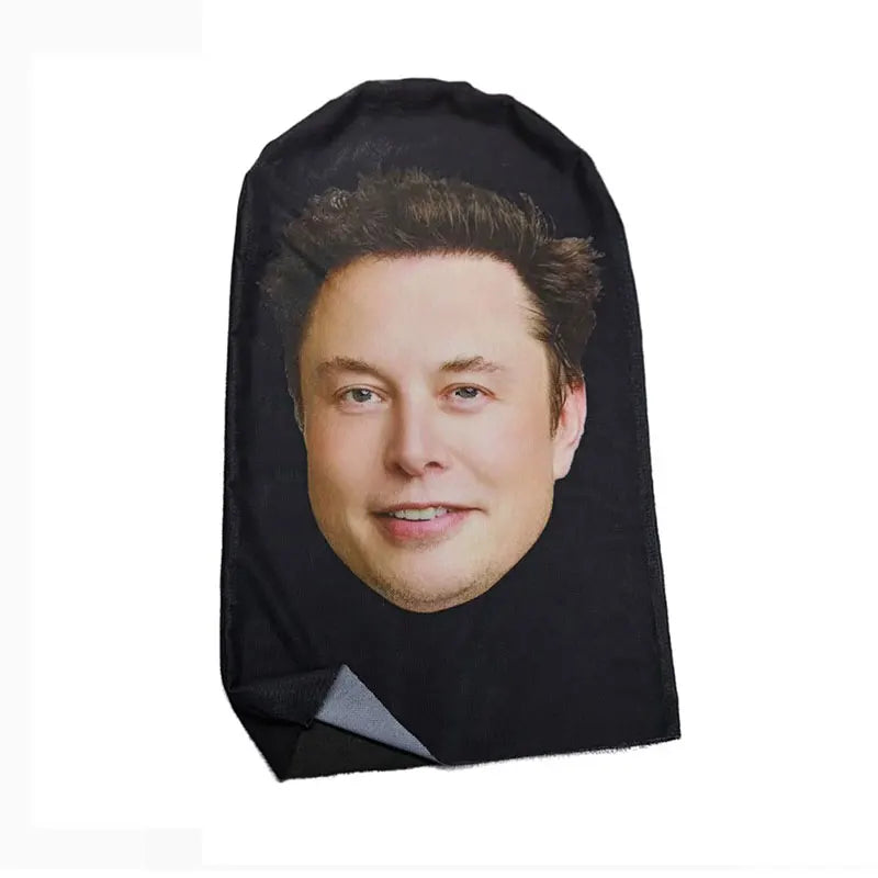 Elon Musk 3D Face Mask - Celebrity Cosplay Party Prop