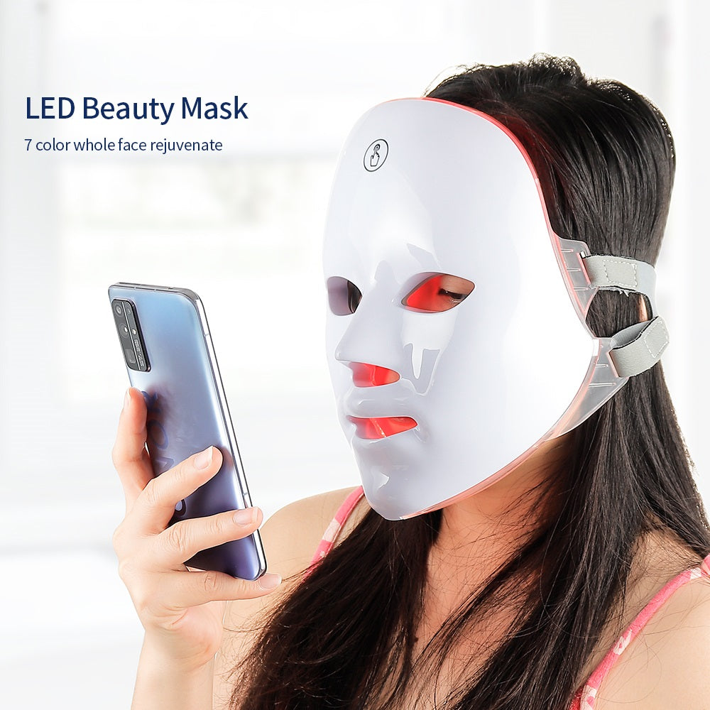 LED Face Mask: 7-Color Skin Rejuvenation & Tightening