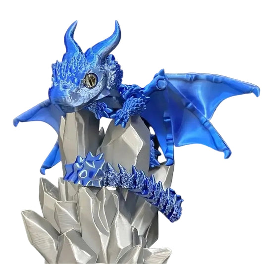 3D Printed Dragon Fidget Toy - Movable Joint & Rotatable