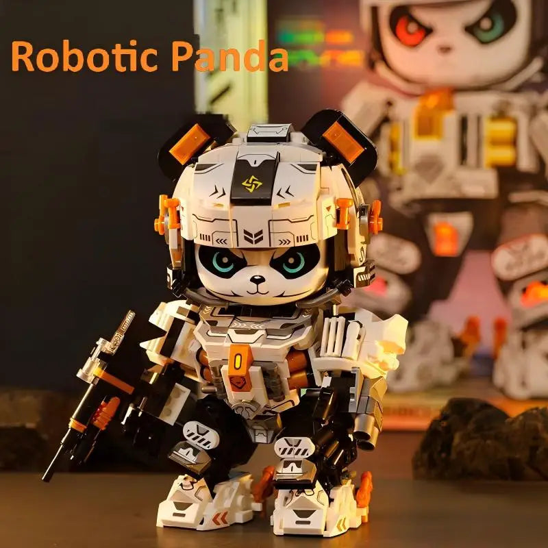 Mechanical Panda & Zodiac Building Blocks Christmas Gift Set