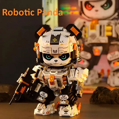 Mechanical Panda & Zodiac Building Blocks Christmas Gift Set