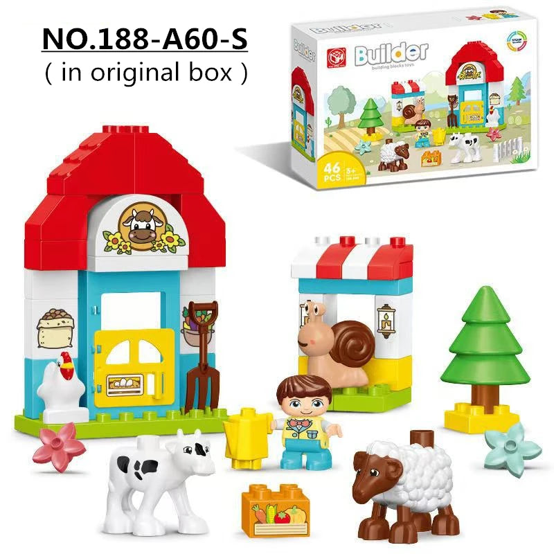 Creative Building Blocks - Happy Cake Animals Xmas Gift