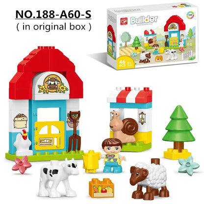 Creative Building Blocks - Happy Cake Animals Xmas Gift