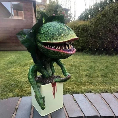 Halloween Carnivorous Plant Statue - Unique Resin Ornament