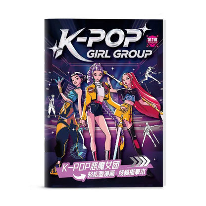 KPop Demon Hunter Coloring Book - Kids' Birthday Gift