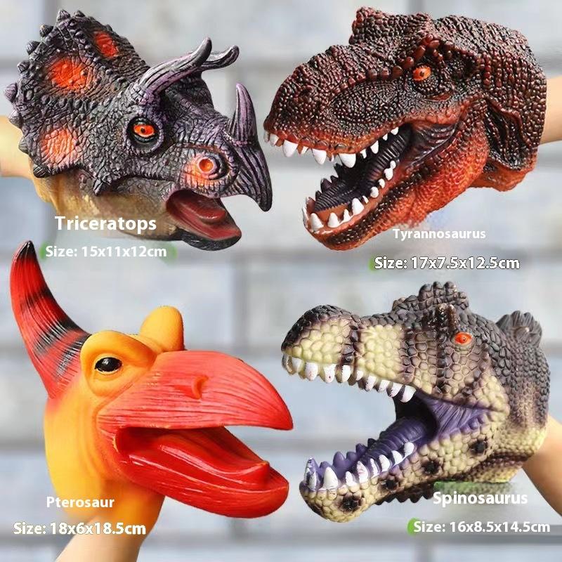 T-Rex Dinosaur Hand Puppet - Realistic Soft Toy for Kids