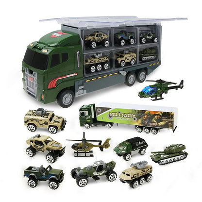 Construction Toys Truck Set: 10-in-1 Die-cast Vehicles