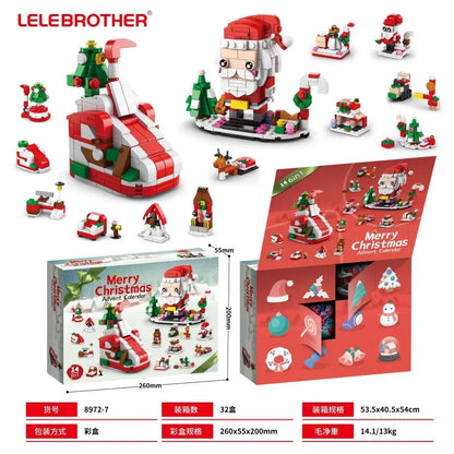 Christmas Advent Calendar Building Blocks for Kids