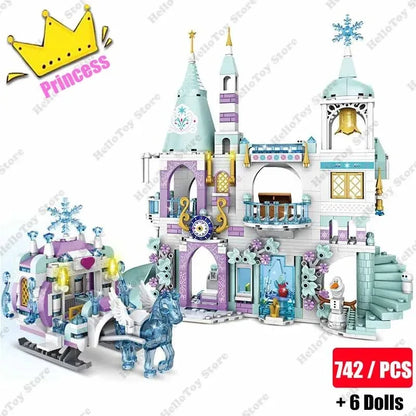 Girls Tree House and Castle Villa Building Blocks Set WithoutBox