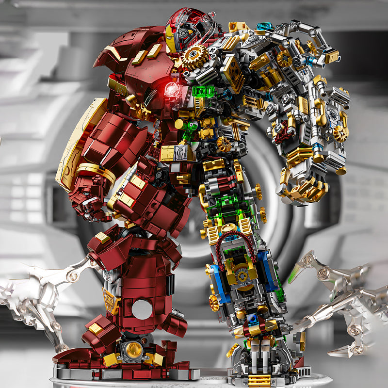 Ironman Heroes Hulk Buster Mech DIY Brick Set