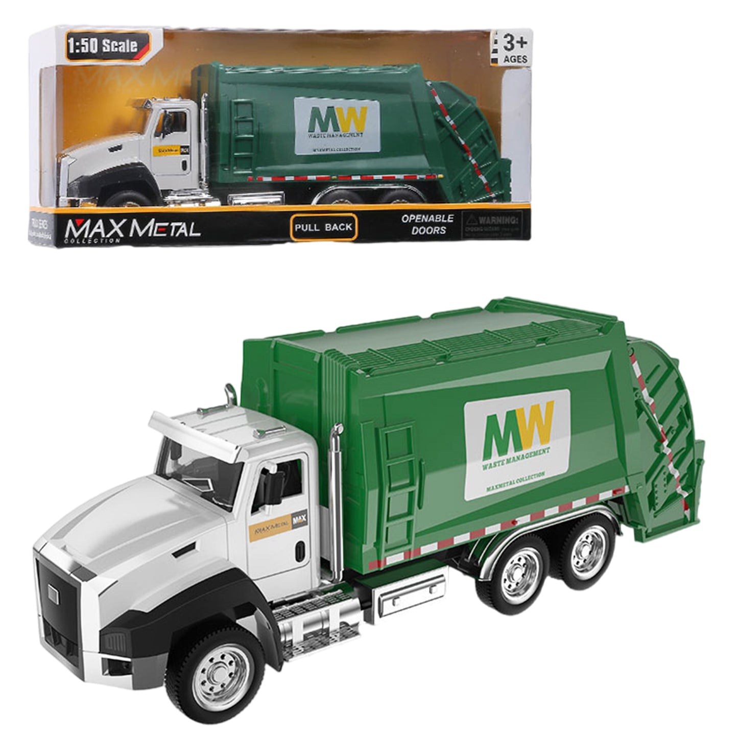 Diecast Garbage Truck Toy - Perfect Xmas Gift for Kids