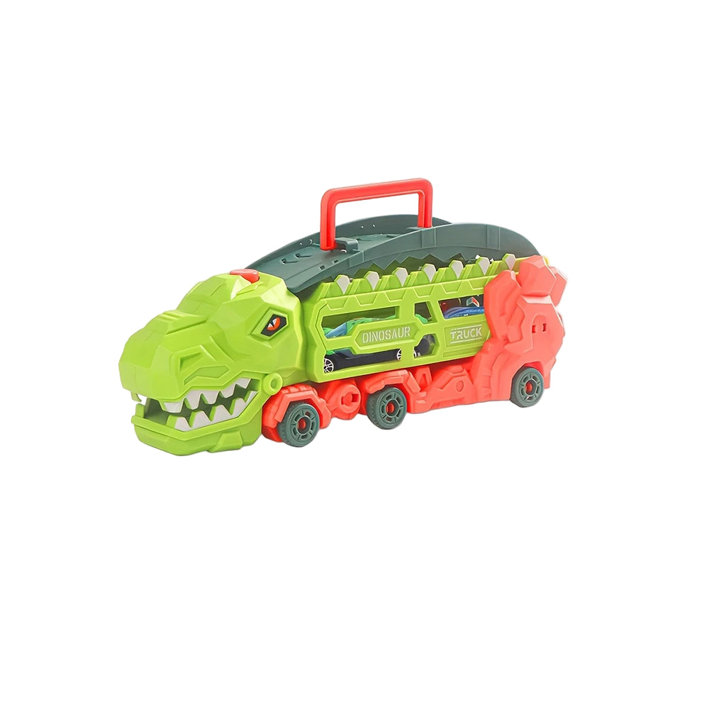 Dinosaur Truck with Race Track - Transforms to T-Rex & Trike