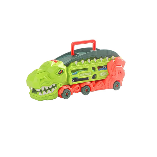 Dinosaur Truck with Race Track - Transforms to T-Rex & Trike