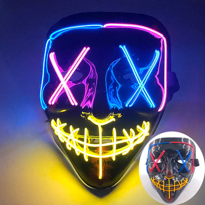 LED Purge Mask - Luminous Halloween Horror Cosplay Prop