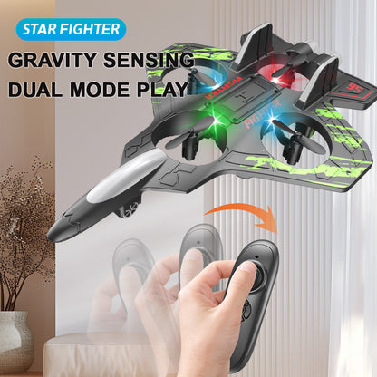 2.4G RC Fighter Foam Glider with LED Lights & Stunt Mode