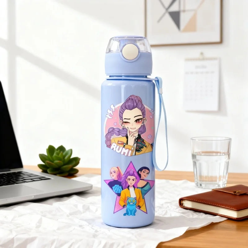 Kpop Demon Hunter Water Bottle 700ml - Kids Anime Sport Mug