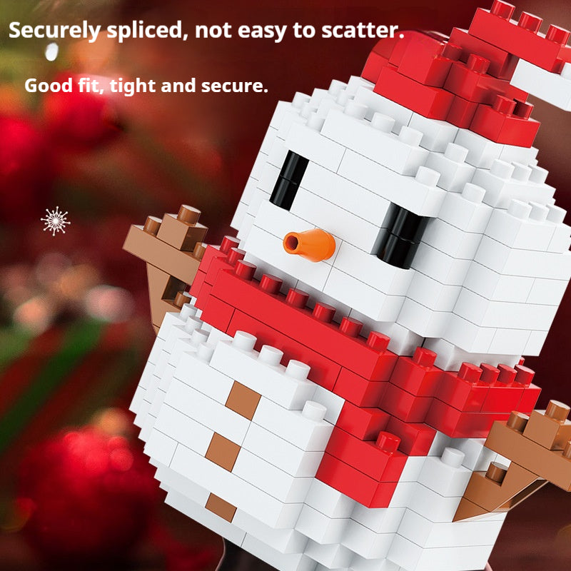 Christmas Micro Blocks: Santa & Reindeer Puzzle Game