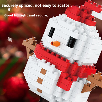 Christmas Micro Blocks: Santa & Reindeer Puzzle Game