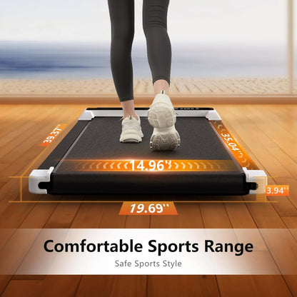 Walking Pad 2-in-1: Portable Under Desk Treadmill w/ Remote