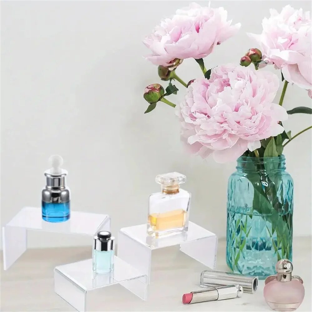 Transparent Storage Racks Set - Organize Files & Cosmetics