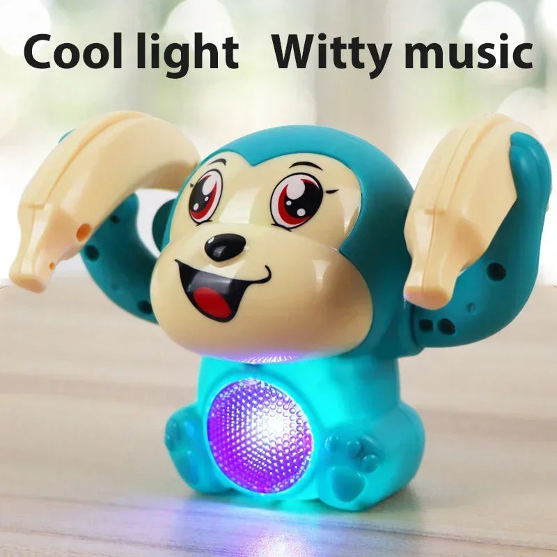 Musical Monkey Crawling Toy: Light-Up, Dancing, Interactive Fun