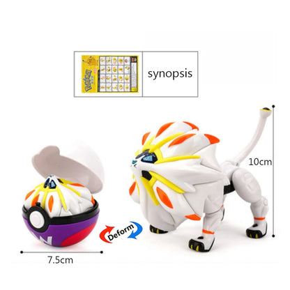 Transforming Pocket Monster Pokeball Toy - Pikachu, Mewtwo, and more